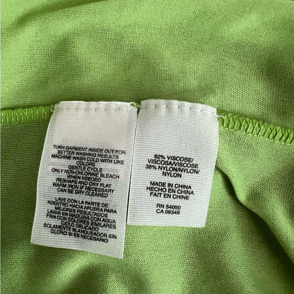 RACHEL Rachel Roy Crochet Knit Overlay Dress in Forest and Lime Green Size XS - Picture 5 of 7